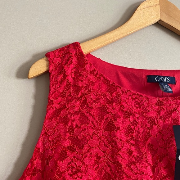 Women’s plus size red chaps dress - Picture 2 of 5